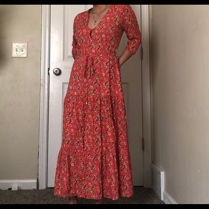 Long floral dress